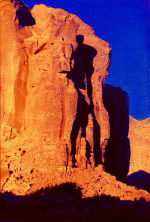 Warrior in Monument Valley Utah by Joe Hoover